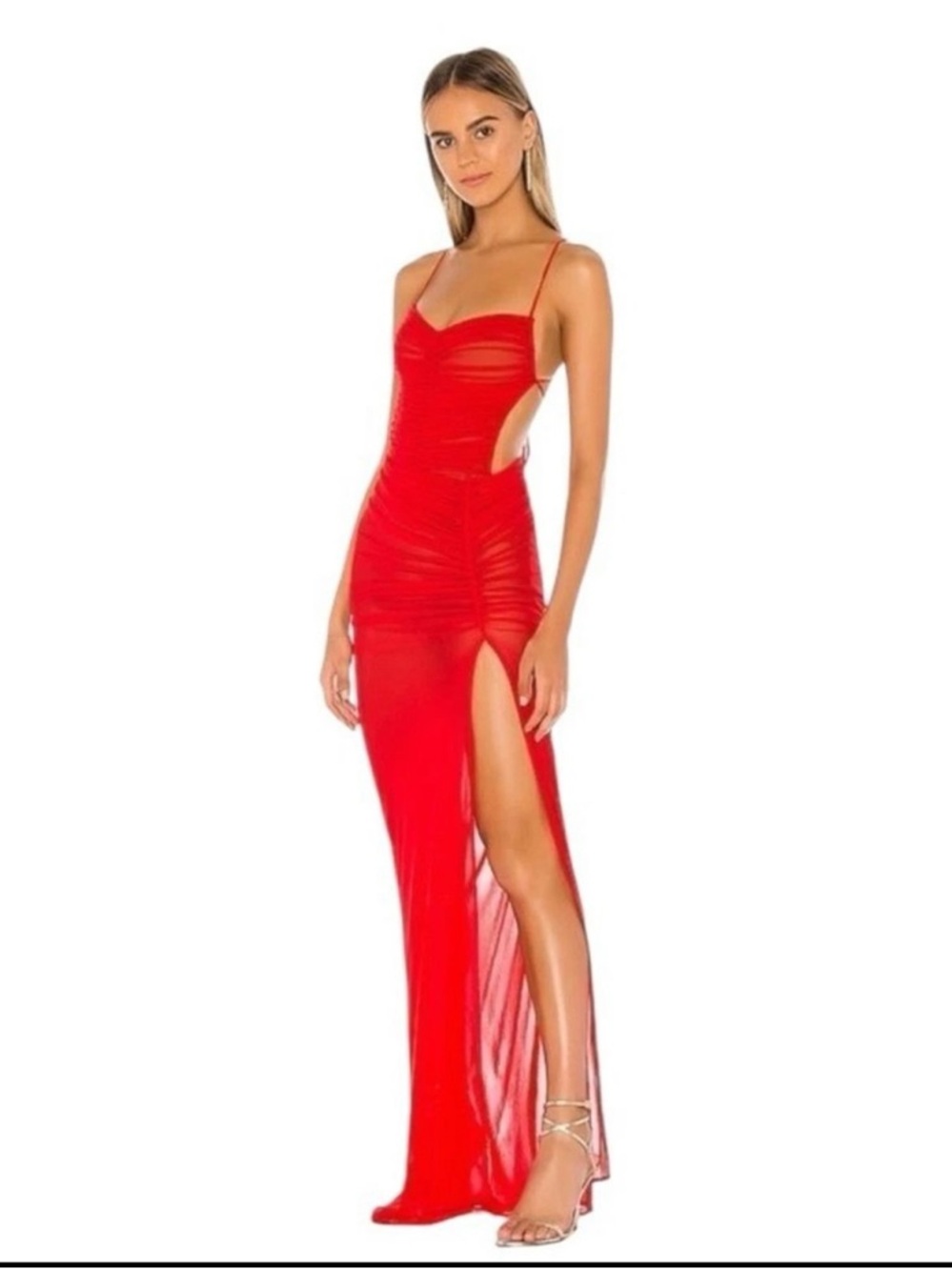 MICHAEL COSTELLO x REVOLVE Follie Gown Size Small- Red NWT